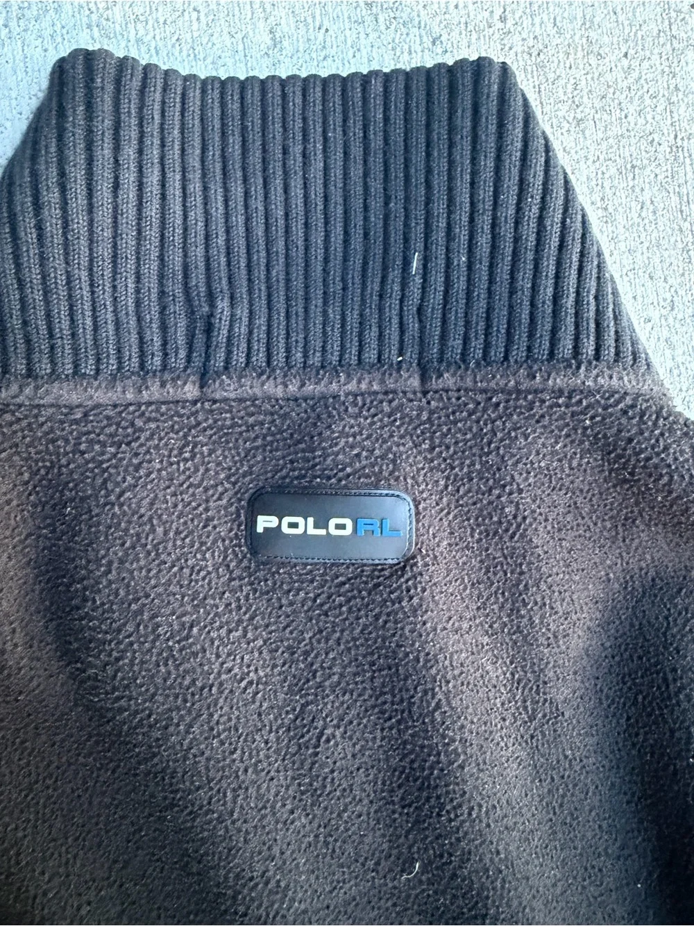 Ralph Lauren Black Full-Zip Men's Sweater
